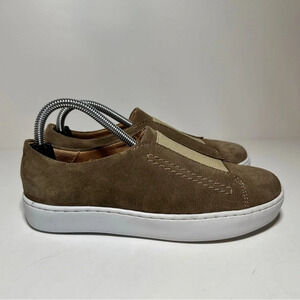 Garnet Hill Size 36 (US-6) Green Suede Leather Zora Slip On Sneakers (250 Box 29